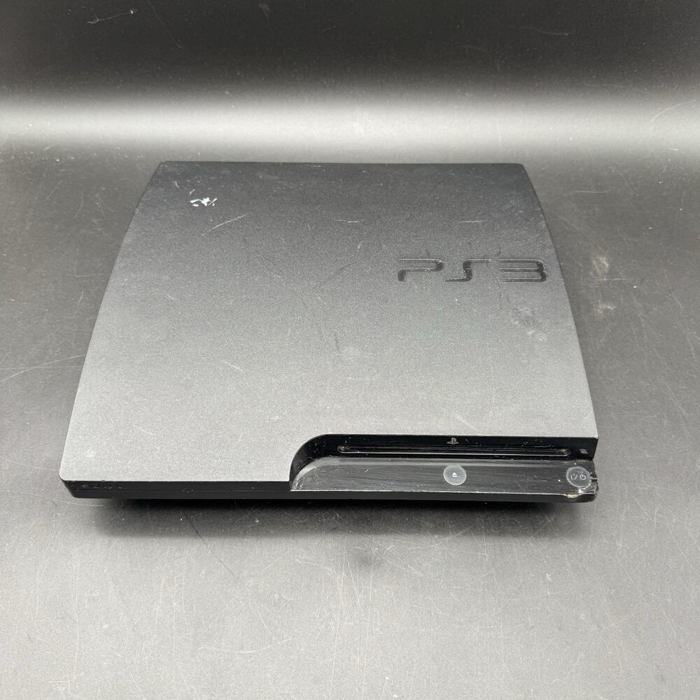 Sony PlayStation 3 PS3 Slim Black Console Only 160 GB Tested Working CECH-3001A